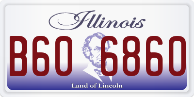 IL license plate B606860