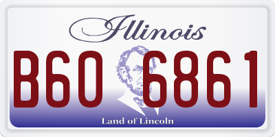 IL license plate B606861