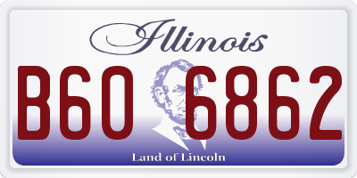 IL license plate B606862