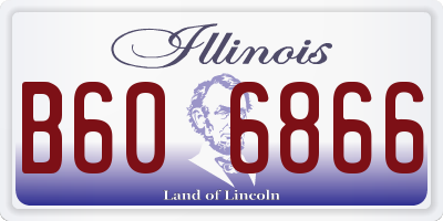 IL license plate B606866