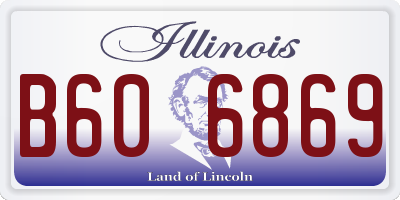 IL license plate B606869