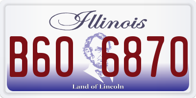 IL license plate B606870
