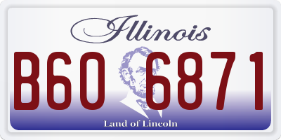 IL license plate B606871