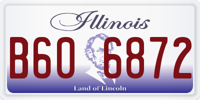 IL license plate B606872