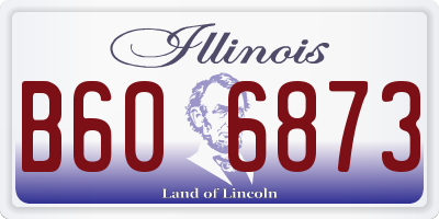 IL license plate B606873