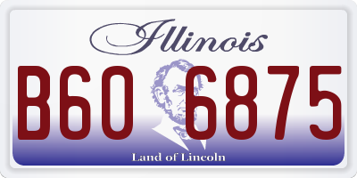 IL license plate B606875