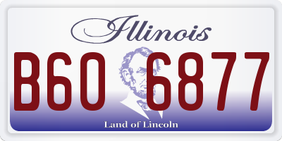 IL license plate B606877