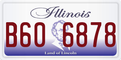 IL license plate B606878
