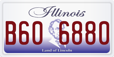 IL license plate B606880