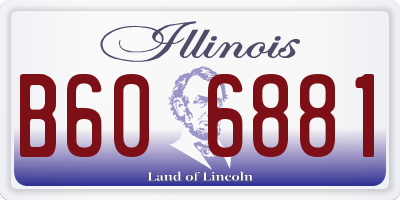 IL license plate B606881