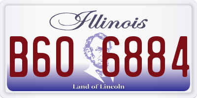 IL license plate B606884