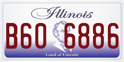 IL license plate B606886