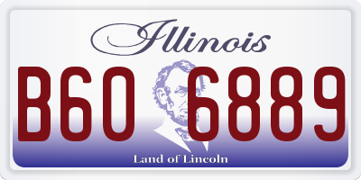IL license plate B606889