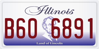 IL license plate B606891