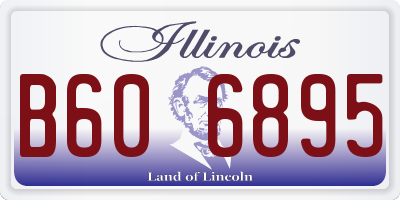 IL license plate B606895