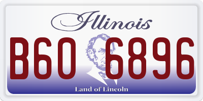 IL license plate B606896