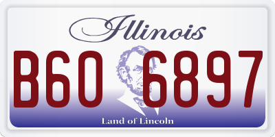 IL license plate B606897