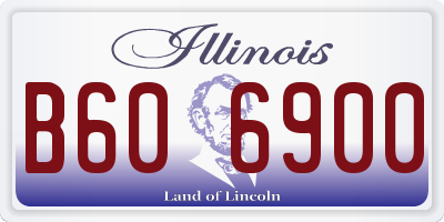 IL license plate B606900