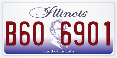 IL license plate B606901