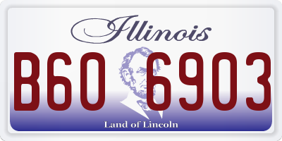 IL license plate B606903