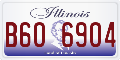 IL license plate B606904