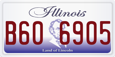 IL license plate B606905
