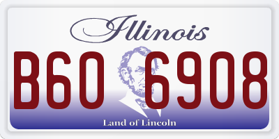 IL license plate B606908