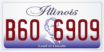 IL license plate B606909