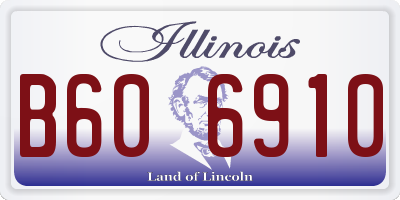 IL license plate B606910