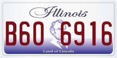 IL license plate B606916