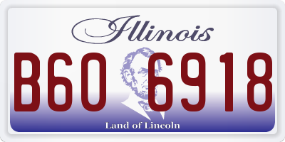 IL license plate B606918