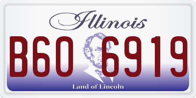 IL license plate B606919