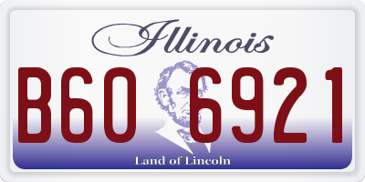 IL license plate B606921
