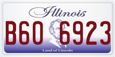 IL license plate B606923