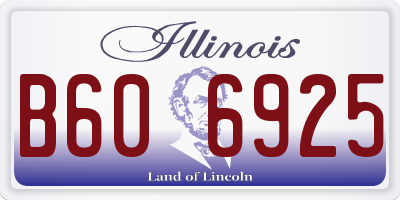 IL license plate B606925
