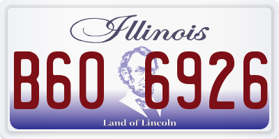 IL license plate B606926