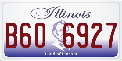 IL license plate B606927