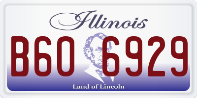 IL license plate B606929