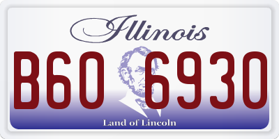 IL license plate B606930