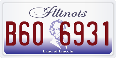 IL license plate B606931