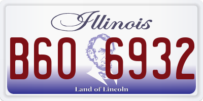 IL license plate B606932