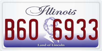 IL license plate B606933