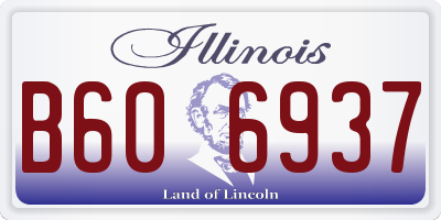 IL license plate B606937