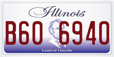 IL license plate B606940