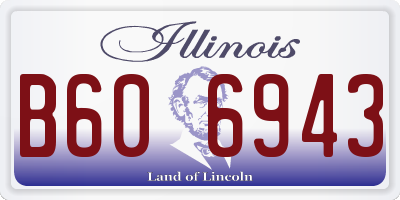 IL license plate B606943