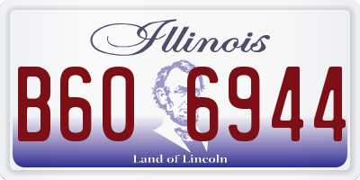IL license plate B606944