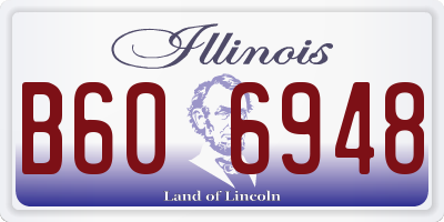 IL license plate B606948