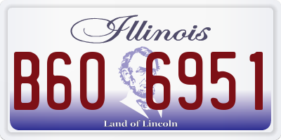 IL license plate B606951