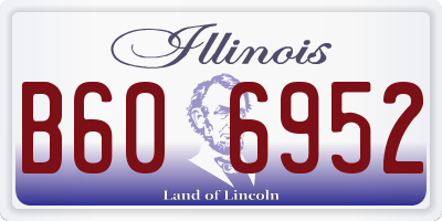 IL license plate B606952