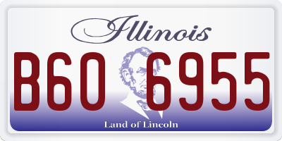 IL license plate B606955